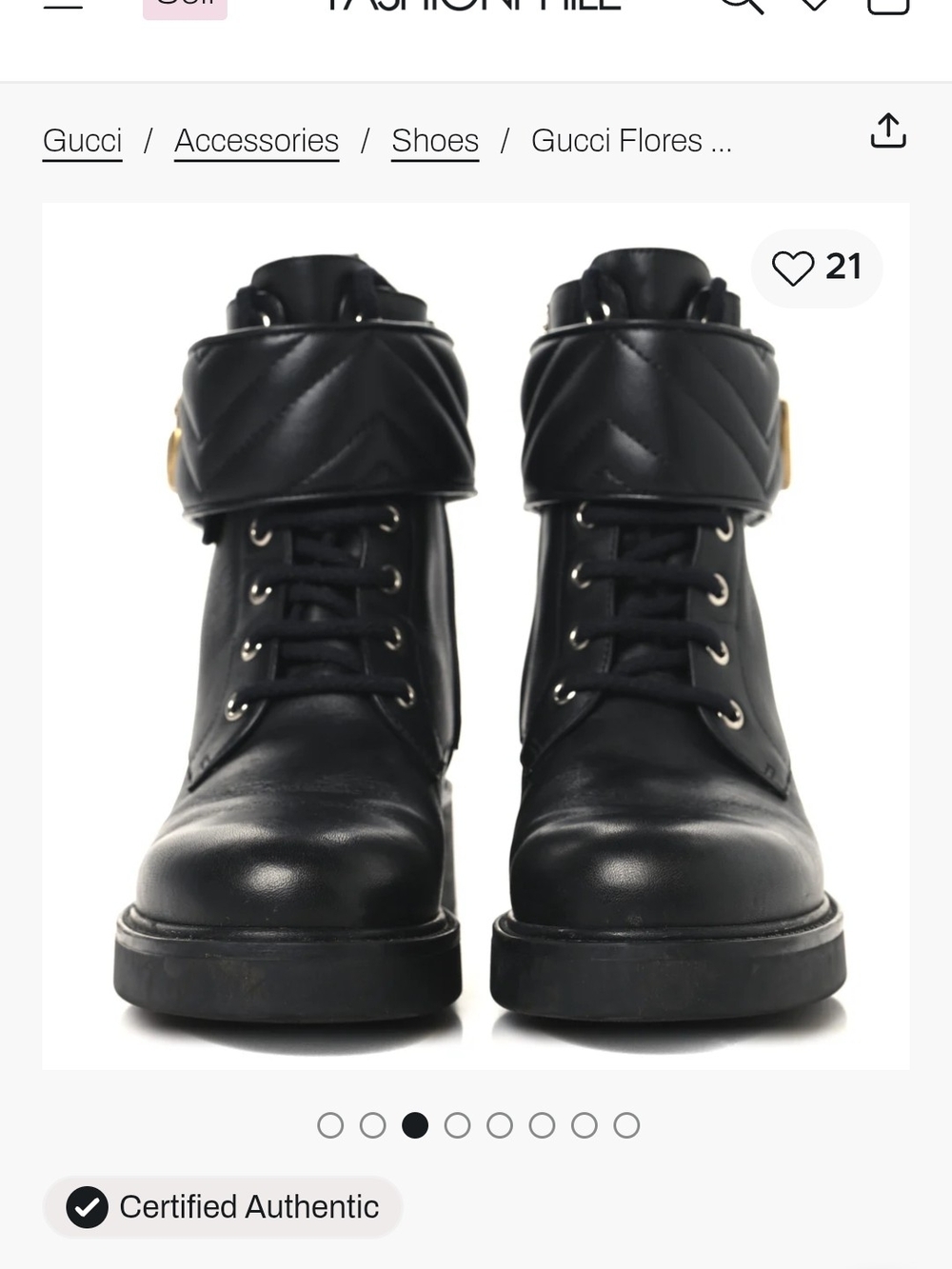 Gucci Black Leather Logo Ankle Boots - Picture 5 of 12